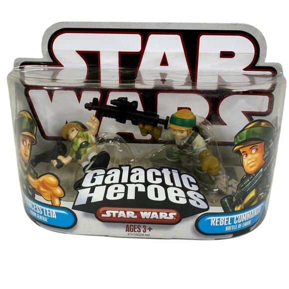 5 for $25| Star Wars Galactic Heroes Leia & Rebel Commando Battle of Endor - Picture 1 of 3